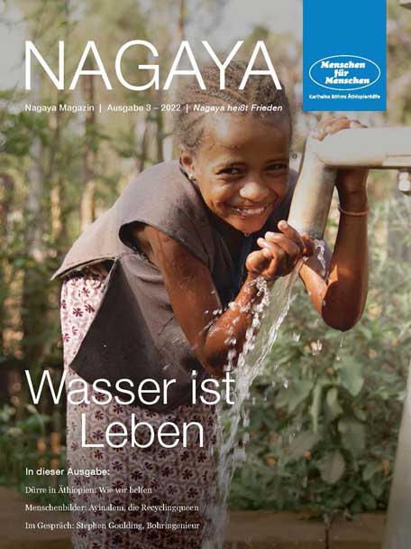 Titelbild des Nagaya Magazins von Menschen für Menschen Ausgabe 3, 2022