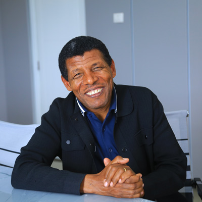 Portrait von Haile Gebrselassie