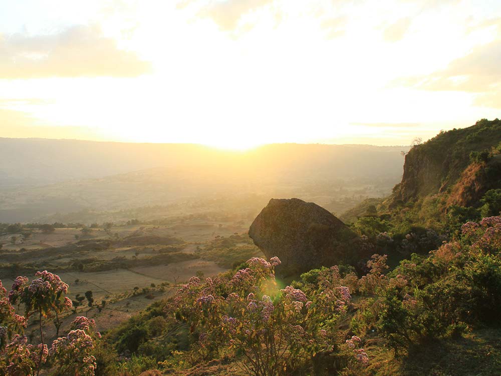 Sonnenuntergang in Äthiopien